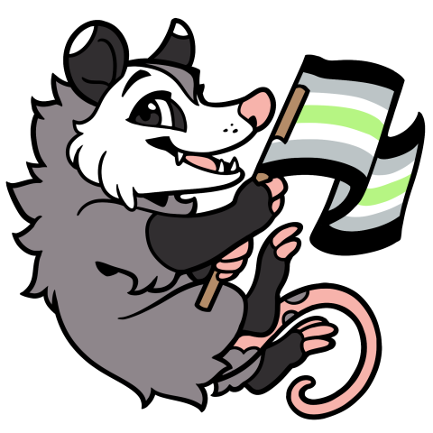 Fursona Pins Oppossum